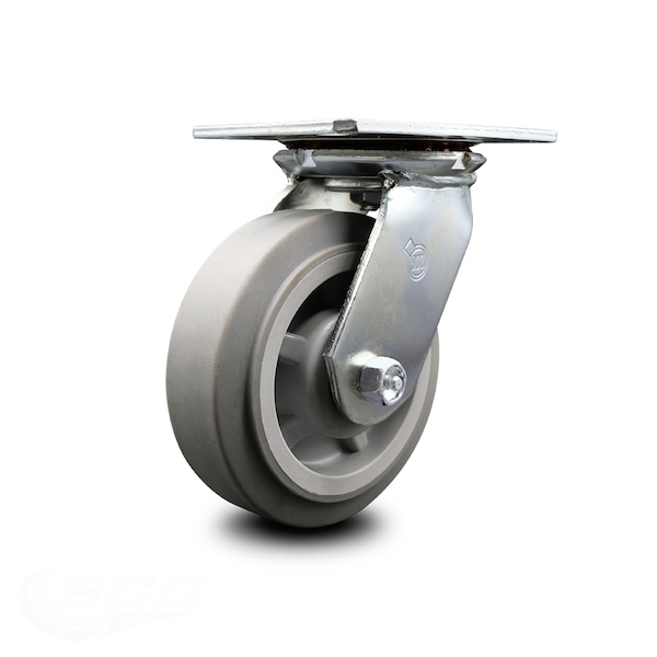 6 Inch Heavy Duty Top Plate Thermoplastic Swivel Caster with Ball Bearing SCC